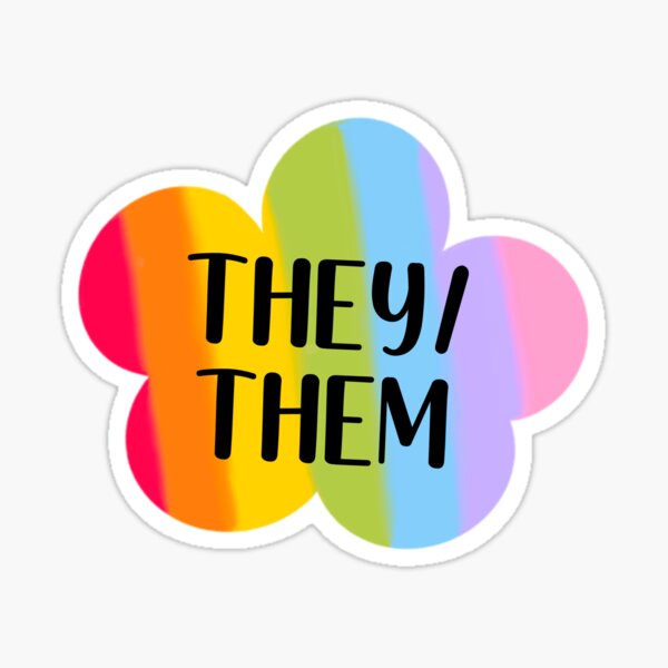 Item preview, they/them pastel designed and sold by Reuniting  Designs.