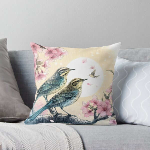 Item preview, Nightingales in Sakura Bliss designed and sold by inkNext.