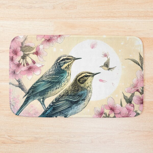 Item preview, Nightingales in Sakura Bliss designed and sold by inkNext.