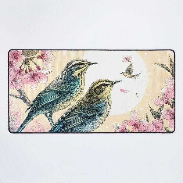 Item preview, Nightingales in Sakura Bliss designed and sold by inkNext.