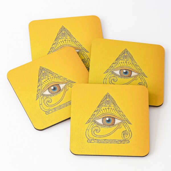 Item preview, Yellow Gold Sun Goddess Wide Eye designed and sold by JeysArtDesign.
