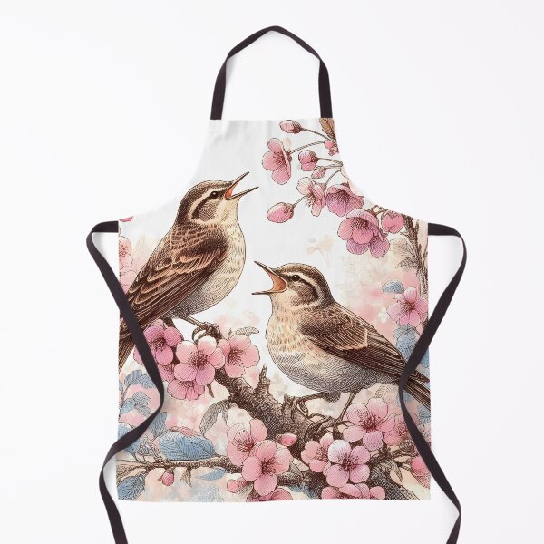 Item preview, Whimsical Nightingales in Sakura designed and sold by inkNext.