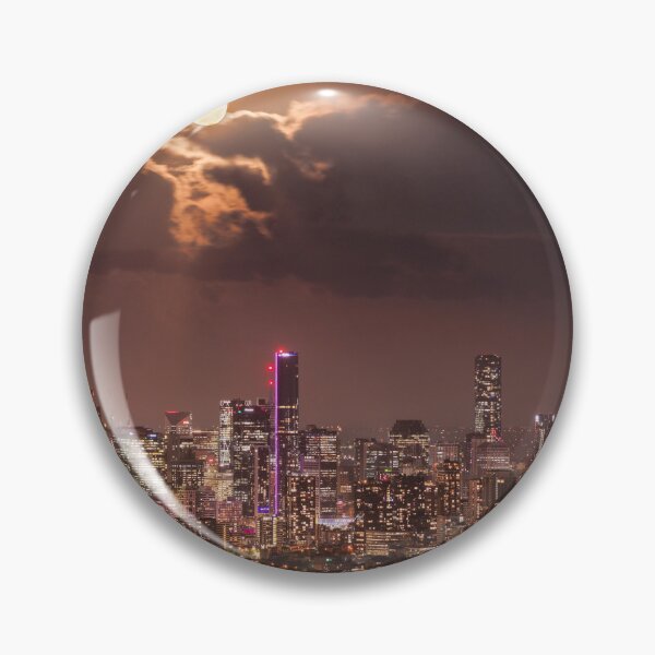 Item preview, Moonrise over Brisbane City - Two designed and sold by raneman.