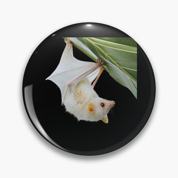 Item preview, Honduran White Bat on leaf | Mammal | Wild Paths | Nature | Central America | Tropical Rainforest | White | designed and sold by WildPaths.