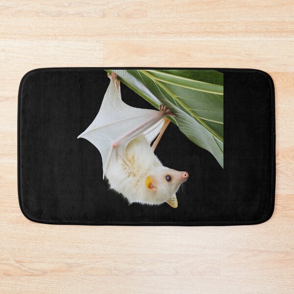 Item preview, Honduran White Bat on leaf | Mammal | Wild Paths | Nature | Central America | Tropical Rainforest | White | designed and sold by WildPaths.