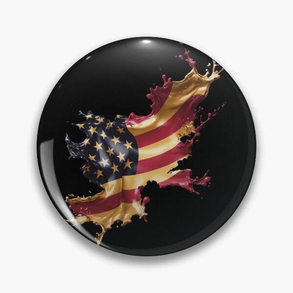 Item preview, USA Flag in Gold and Dark – Abstract Art designed and sold by EternoVibe.