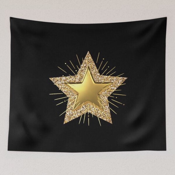 Item preview, Shining gold star designed and sold by Rbnano.