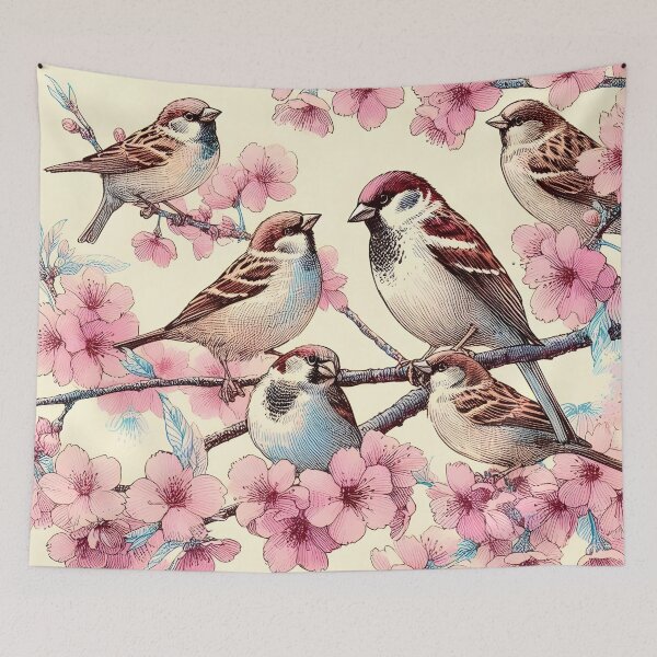 Item preview, Sparrows' Springtime Serenade designed and sold by inkNext.