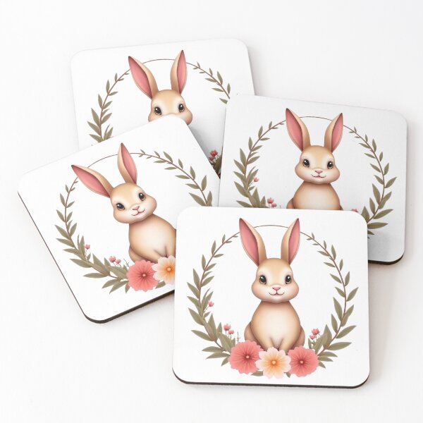 Item preview, Easter Bunny Floral designed and sold by PrintCreations9.