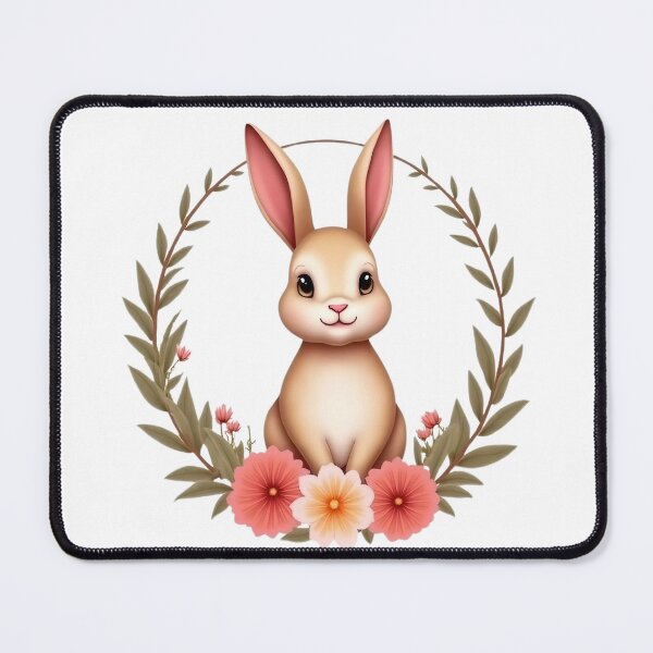 Item preview, Easter Bunny Floral designed and sold by PrintCreations9.