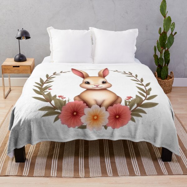 Item preview, Easter Bunny Floral designed and sold by PrintCreations9.
