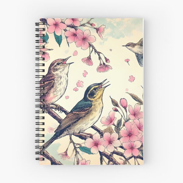 Item preview, Nightingales in Sakura Elegance designed and sold by inkNext.