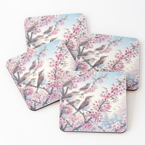 Item preview, Sakura Blossoms and Nightingales designed and sold by inkNext.