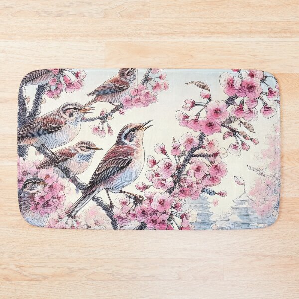 Item preview, Sakura Blossoms and Nightingales designed and sold by inkNext.