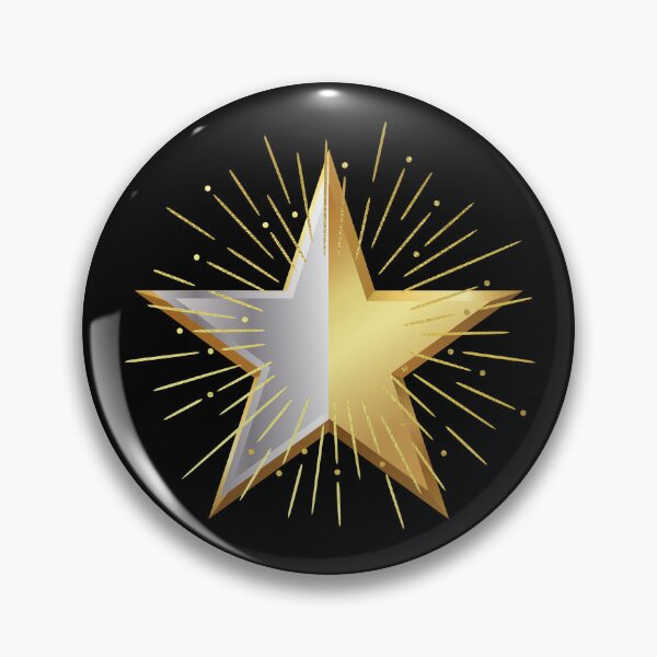 Item preview, Shining gold and silver star. designed and sold by Rbnano.