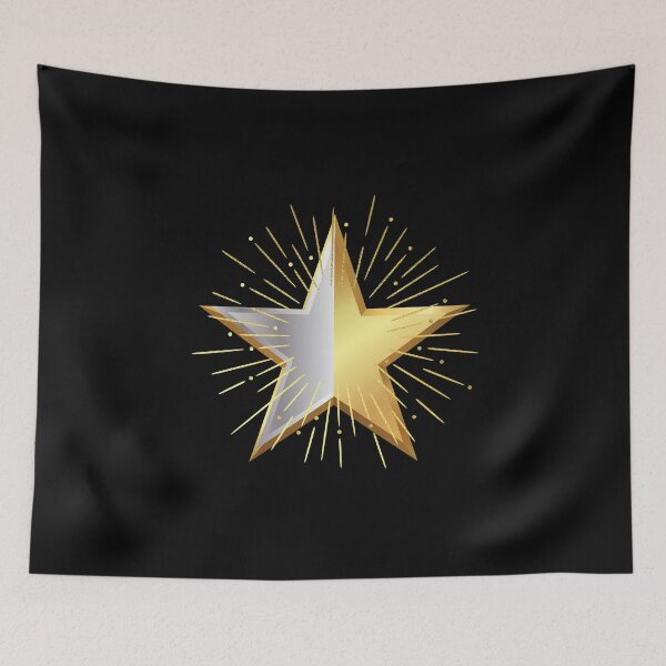 Item preview, Shining gold and silver star. designed and sold by Rbnano.