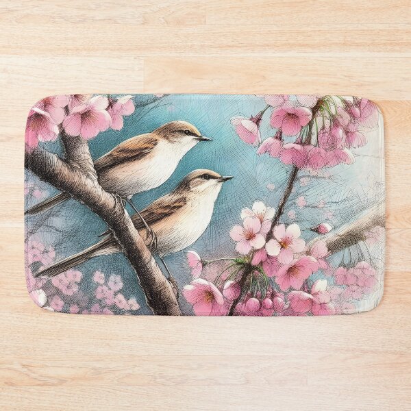 Item preview, Sakura Nightingales in Harmony designed and sold by inkNext.