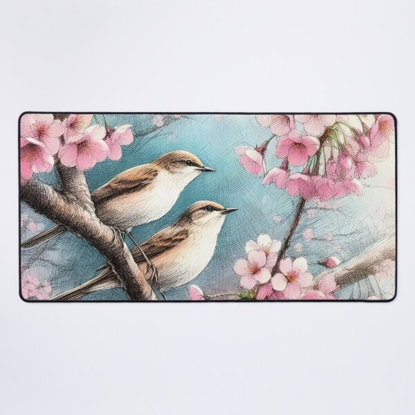Item preview, Sakura Nightingales in Harmony designed and sold by inkNext.