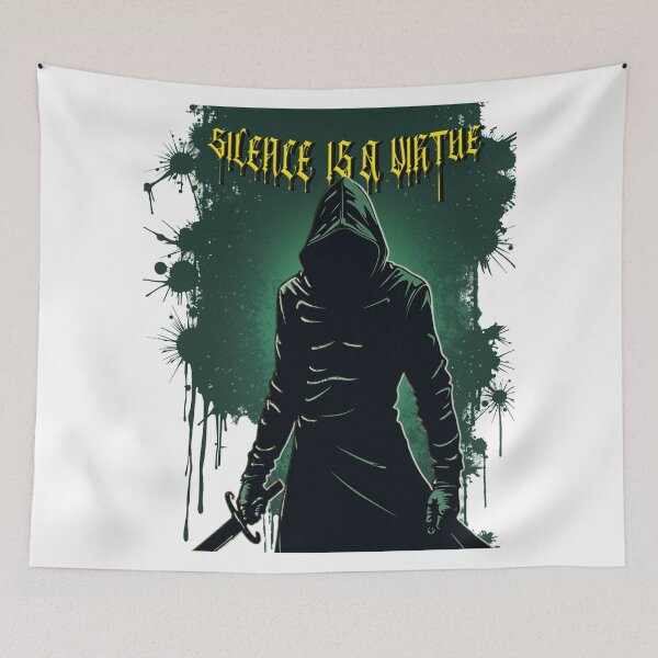 Item preview, Silent Assassin Hooded Warrior – Dark Aesthetic Ninja Artwork designed and sold by akhdesigns7.