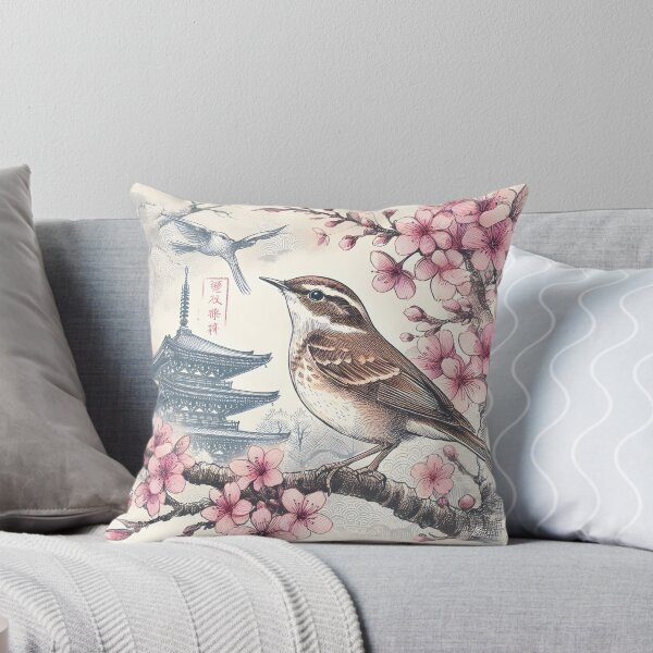 Item preview, Nightingales in Sakura Bliss designed and sold by inkNext.