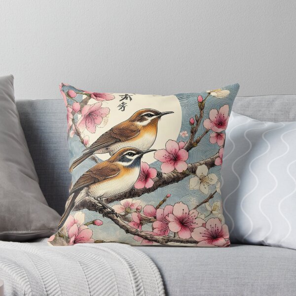 Item preview, Nightingales in Sakura Harmony designed and sold by inkNext.