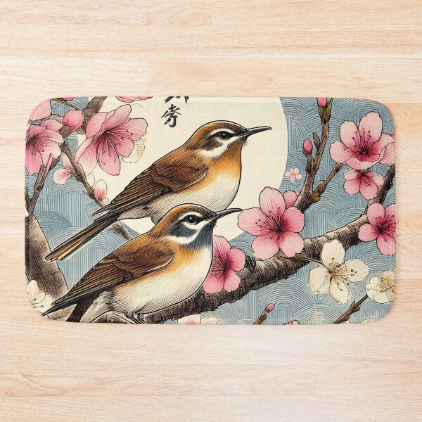 Item preview, Nightingales in Sakura Harmony designed and sold by inkNext.