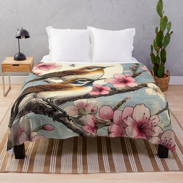 Item preview, Nightingales in Sakura Harmony designed and sold by inkNext.