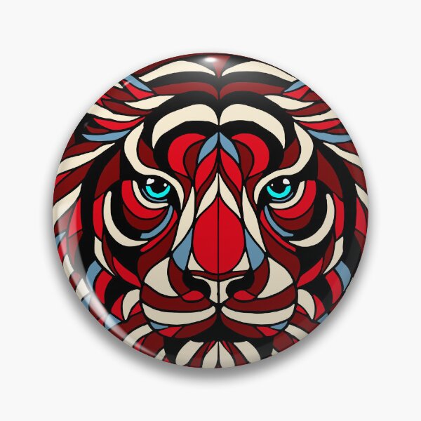 Item preview, Stained glass tiger designed and sold by SpectrumShine.