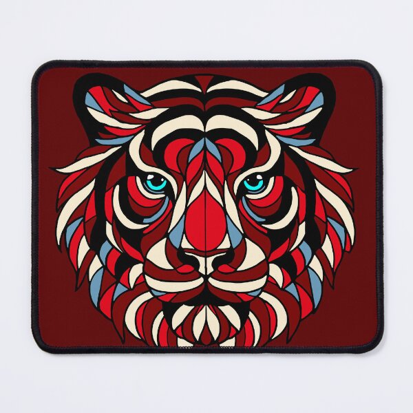 Item preview, Stained glass tiger designed and sold by SpectrumShine.