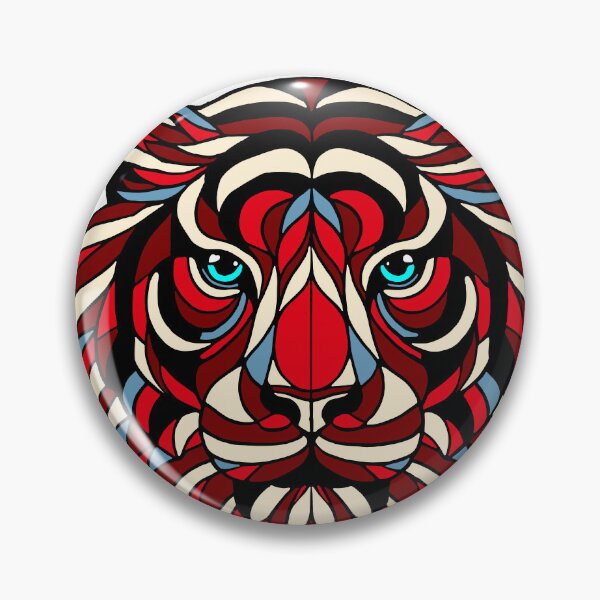 Item preview, Stained glass tiger designed and sold by SpectrumShine.