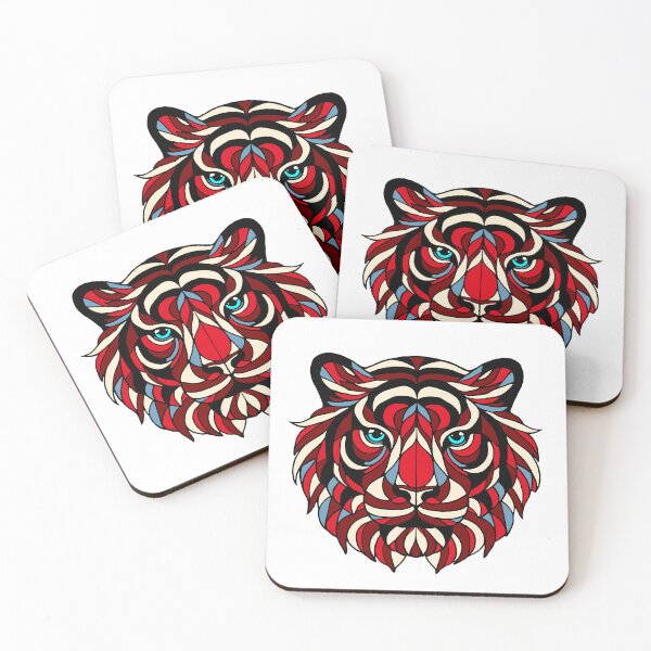 Item preview, Stained glass tiger designed and sold by SpectrumShine.