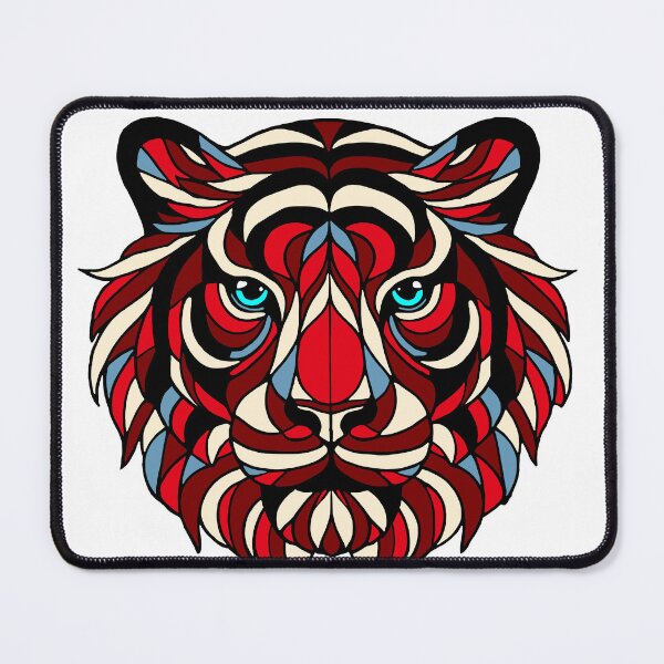 Item preview, Stained glass tiger designed and sold by SpectrumShine.