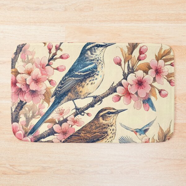 Item preview, Nightingales in Sakura Harmony designed and sold by inkNext.