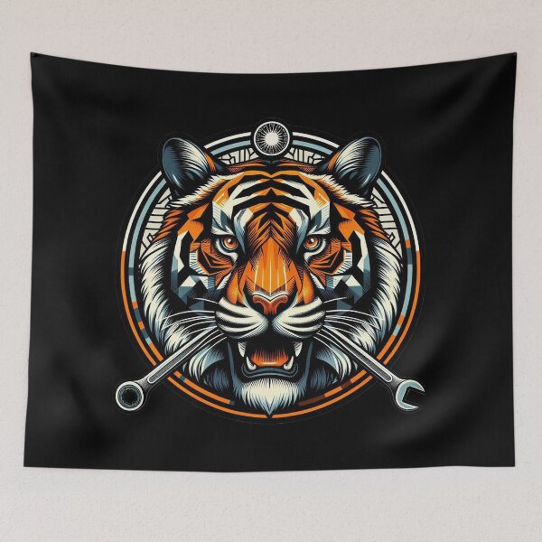 Item preview, The Tiger with wrench 3 designed and sold by APOLLO TWENTY ONE.