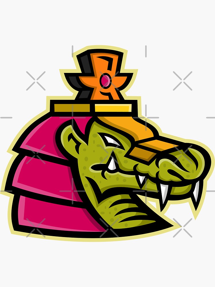 "Sobek Egyptian God Mascot" Sticker For Sale By Patrimonio | Redbubble