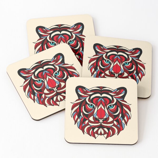 Item preview, Stained glass tiger designed and sold by SpectrumShine.