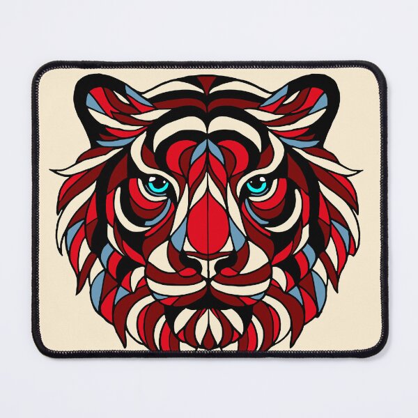 Item preview, Stained glass tiger designed and sold by SpectrumShine.