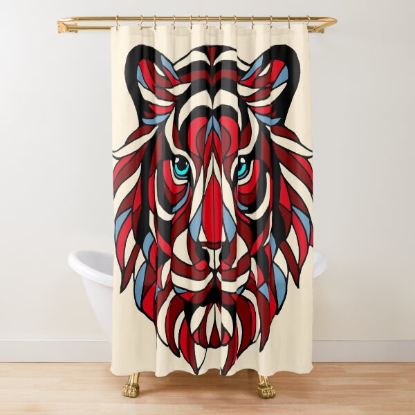 Item preview, Stained glass tiger designed and sold by SpectrumShine.