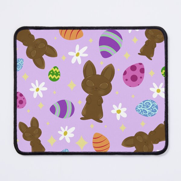 Item preview, Chocolate Easter Bunnies and Colorful Eggs Pattern  designed and sold by KiyaSketches.