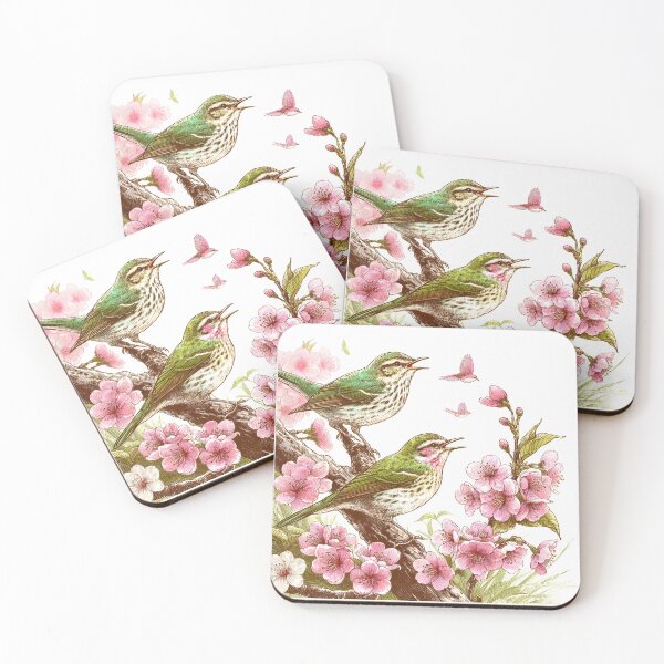 Item preview, Nightingales in Sakura Haven designed and sold by inkNext.