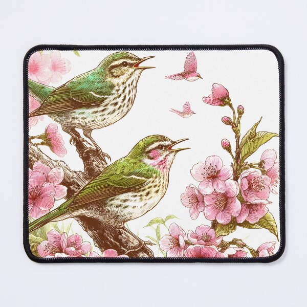 Item preview, Nightingales in Sakura Haven designed and sold by inkNext.