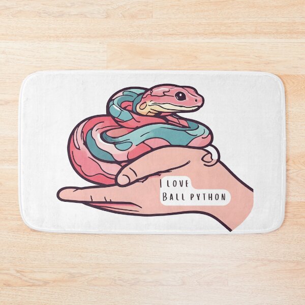 Item preview, An unique t-shirt design featuring a simple graphic and typography of a ball python, a cute and handleable reptile well-known among exotic pet lovers, perfect for gifting to someone you care about designed and sold by postprocess.