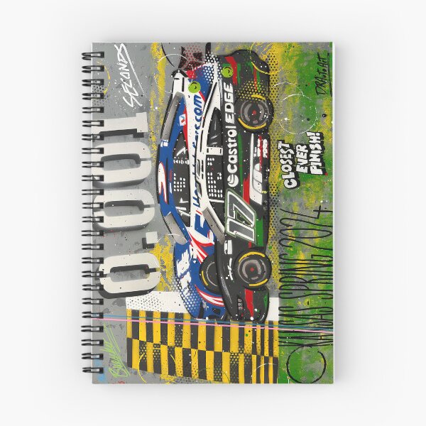 Item preview, Closest ever finish 0.001 Larson vs Buescher graffiti painting by DRAutoArt designed and sold by DRAutoArt.