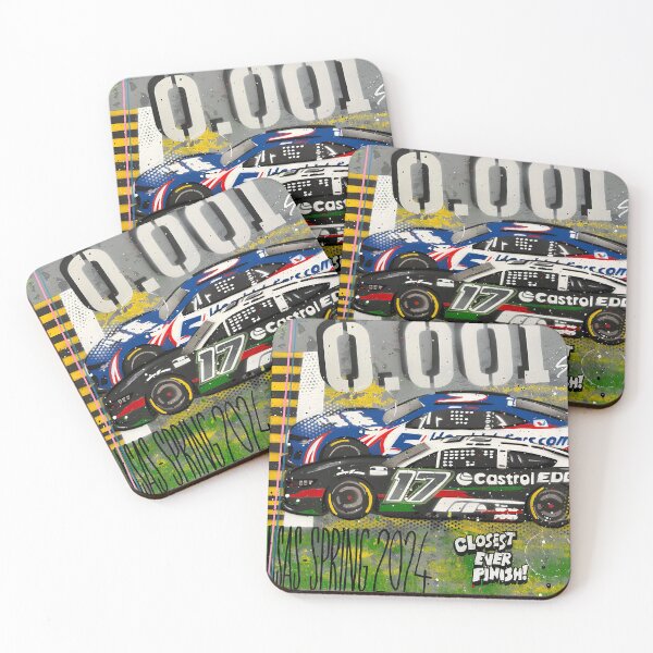 Item preview, Closest ever finish 0.001 Larson vs Buescher graffiti painting by DRAutoArt designed and sold by DRAutoArt.