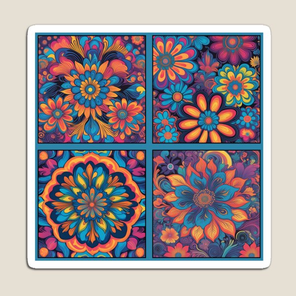 Item preview, Boho Patchwork Flowers designed and sold by elizabethdancer.