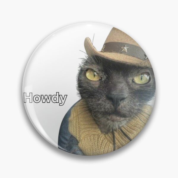Item preview, Howdy partner funny cat designed and sold by Sometimesshirthappens.