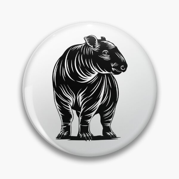 Item preview, Majestic Malayan Tapir in Art designed and sold by JollyCritters.