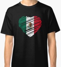 Mexican Heart Flag Classic T-Shirt