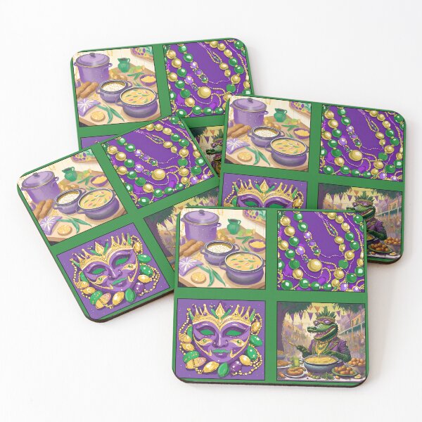 Item preview, Mardi Gras Gumbo Patchwork designed and sold by elizabethdancer.
