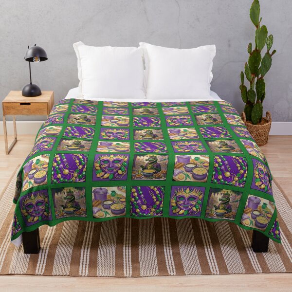 Item preview, Mardi Gras Gumbo Patchwork designed and sold by elizabethdancer.